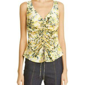 Cinq a Sept 'Night Bloom Elliana' Sleeveless Top, Pomelo Multi - Medium